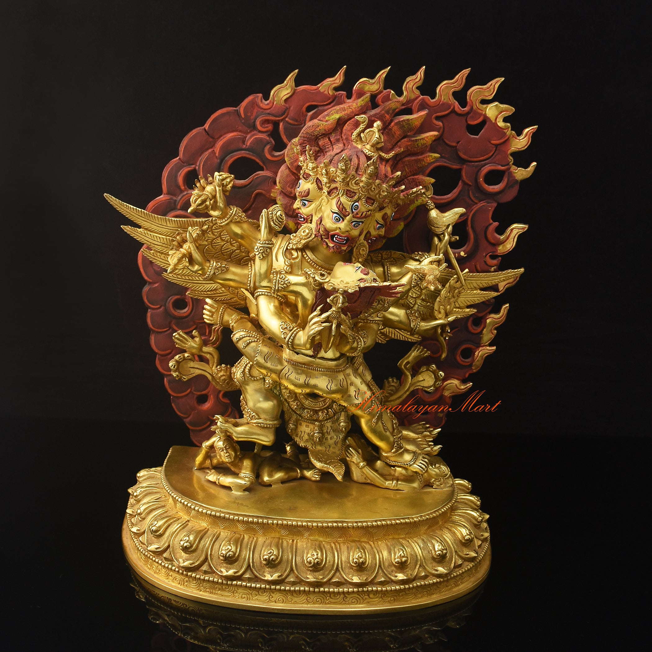 Gold Gilded Vajrakilaya Statue | The Dagger of Indestructible Reality