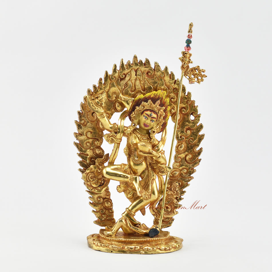 Gold Gilded Vajravarahi Statue | Vajravarahi The Female Buddha