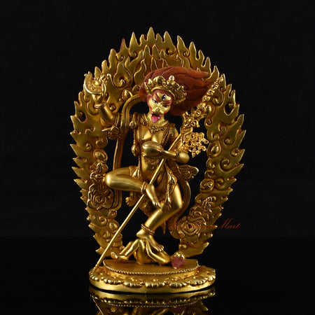 Handcrafted Simhamukha Jogini Statue | Simhamukha Jogini The Retinue of Four Deities