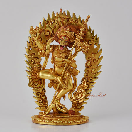 Handcrafted Simhamukha Jogini Statue | Simhamukha Jogini The Retinue of Four Deities