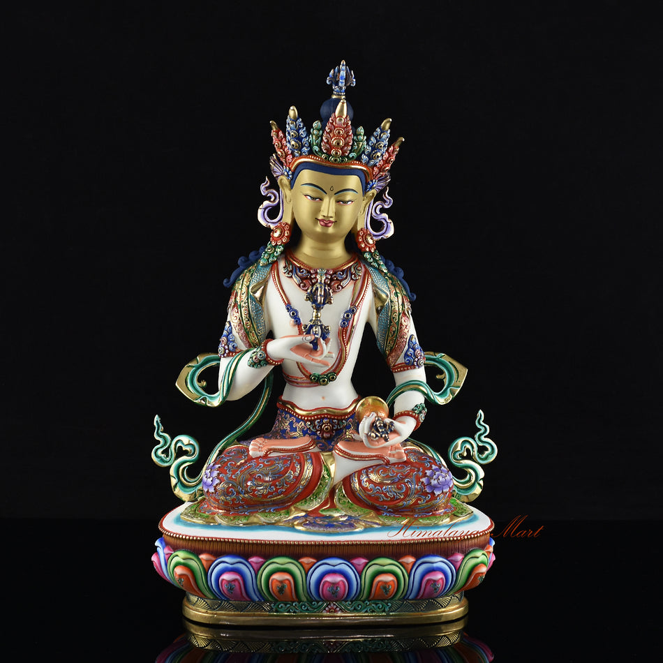 Hand Painted Vajrasattva Statue | The Buddha of Purification