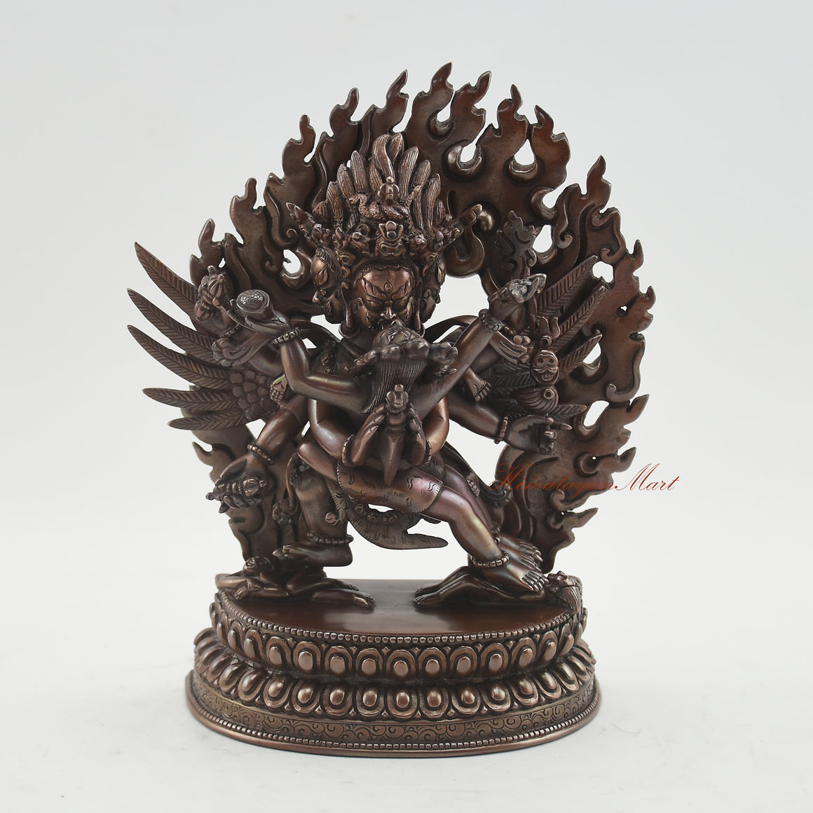 Oxidized Vajrakilaya Statue | The Wrathful Tantric Deity