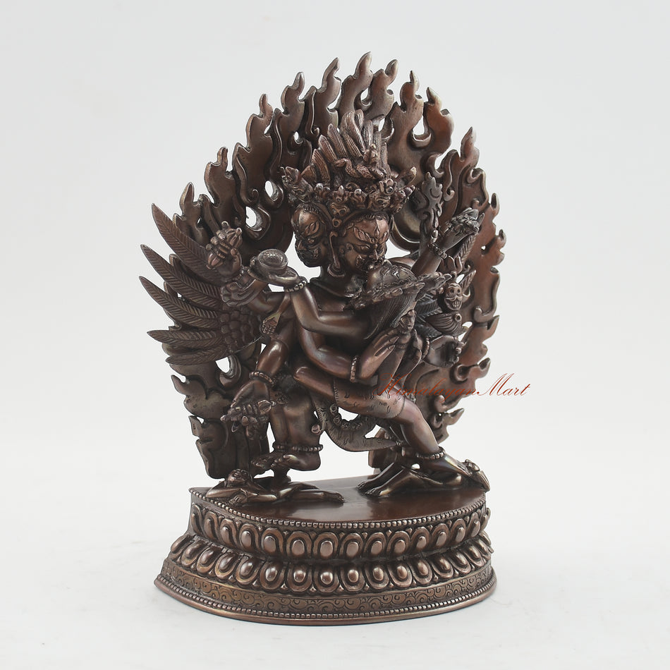 Oxidized Vajrakilaya Statue