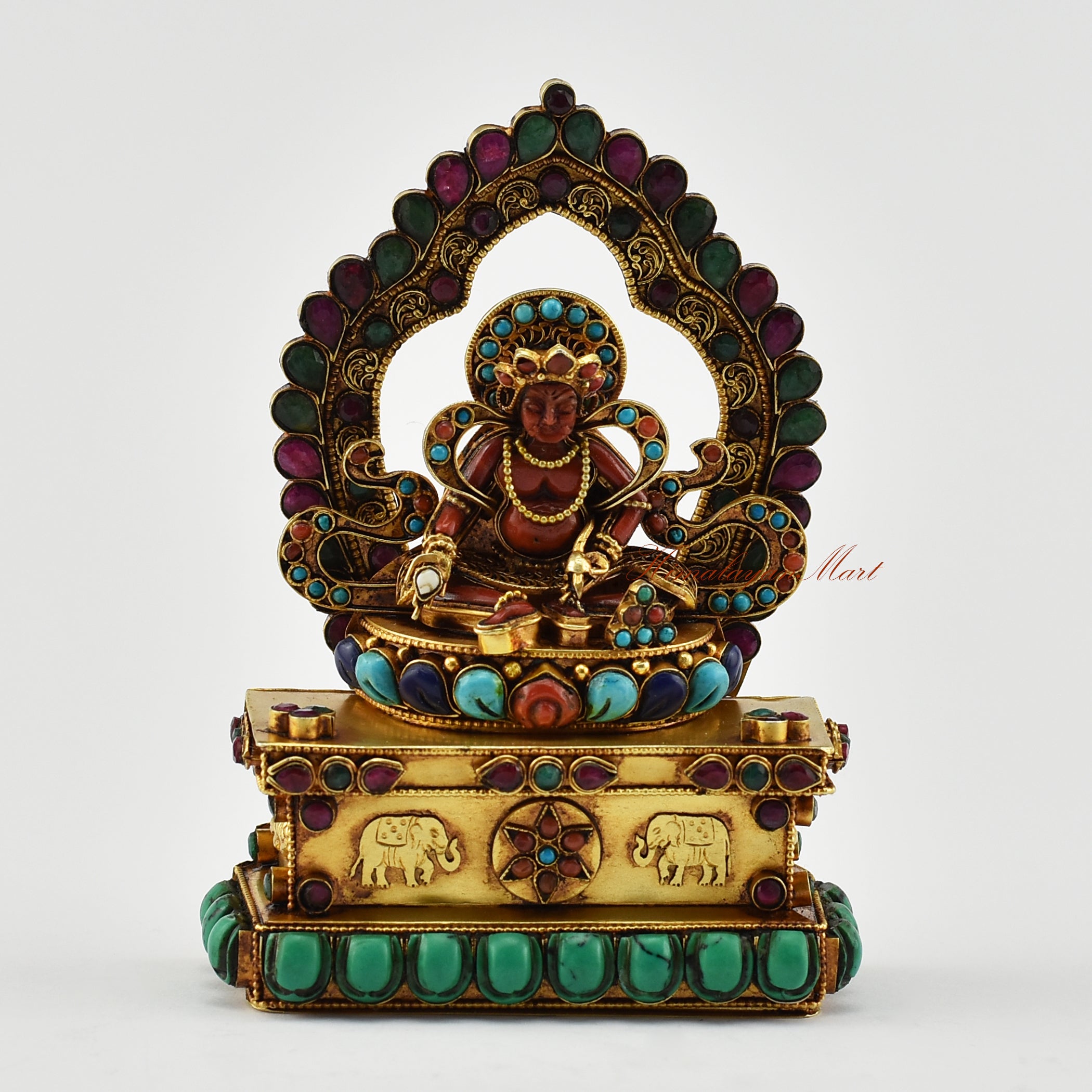 Yellow Dzambhala Statue | The Deity of Abundance and Prosperity