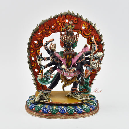 Hand-Painted Chakrasamvara Vajravarahi Statue | The Divine Energy and Profound Spiritual Symbolism