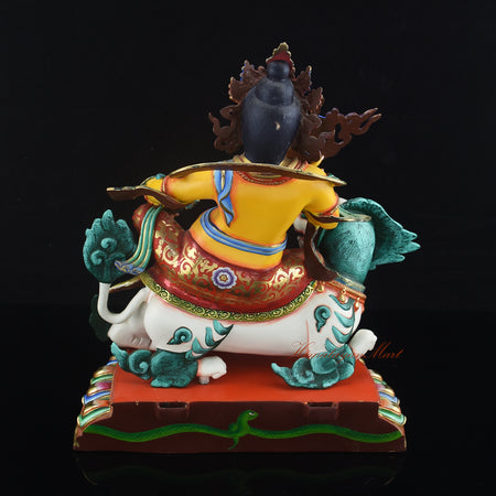 Tibetan Vaishravana Lion Dzambhala Statue