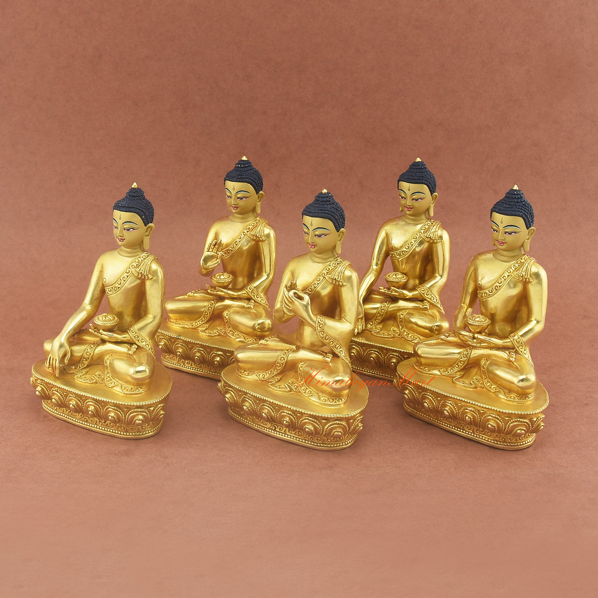 Pancha or Five Buddha Statues Set – HIMALALAYAN MART