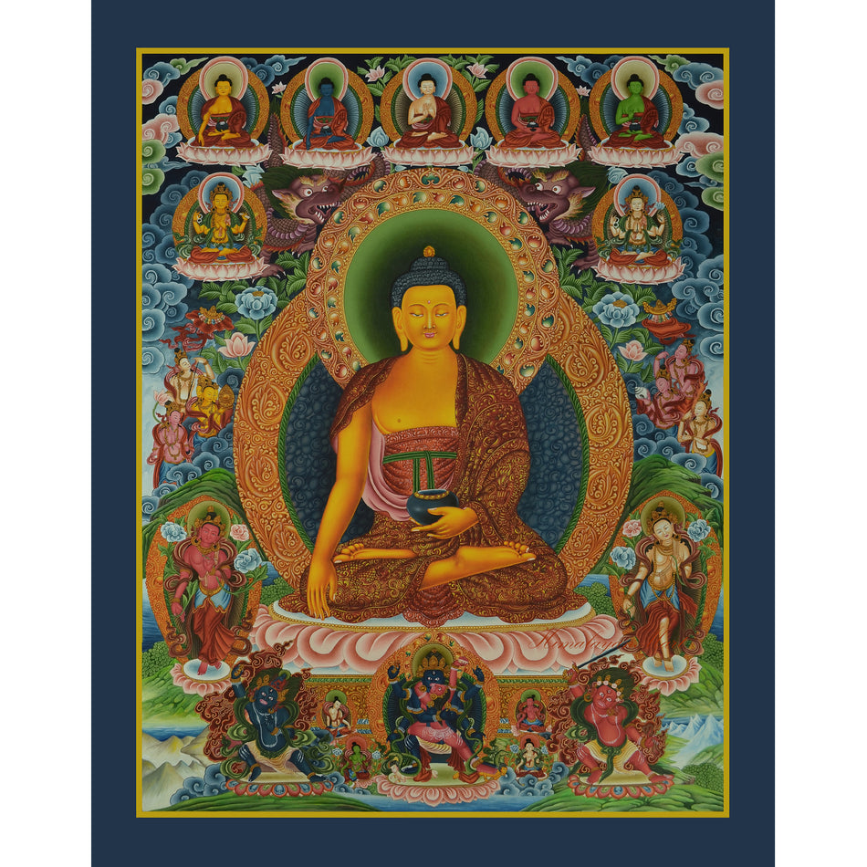 Shakyamuni Buddha Thangka for Meditation Practice