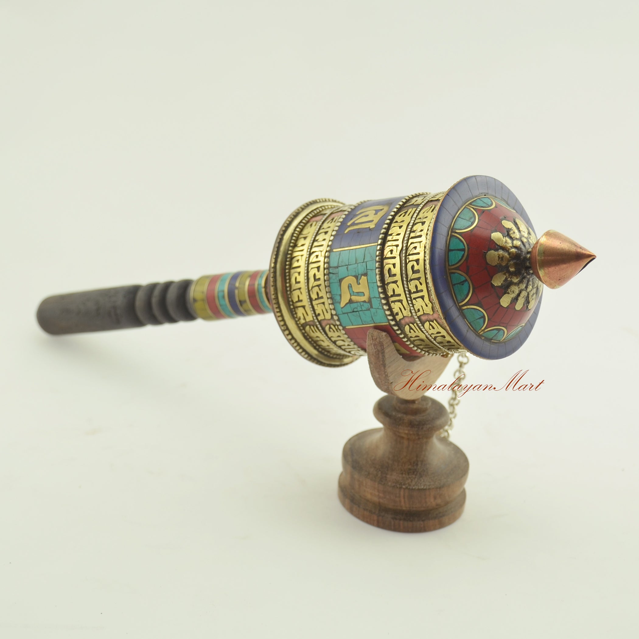 Tibetan Handheld Prayer Wheel – Spiritual tool for Buddhist prayer, meditation, and mindful devotion