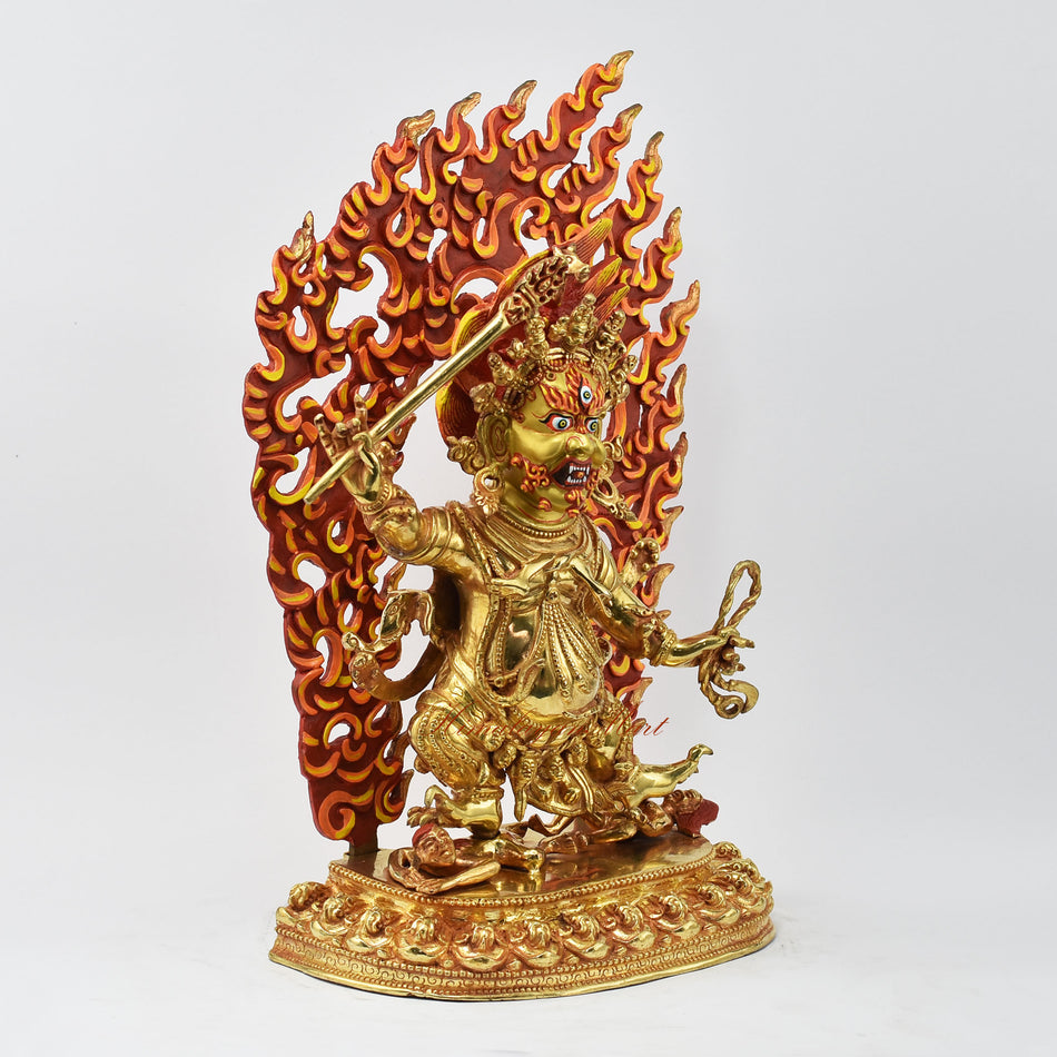 Dandapani Two-Armed Mahakala Statue