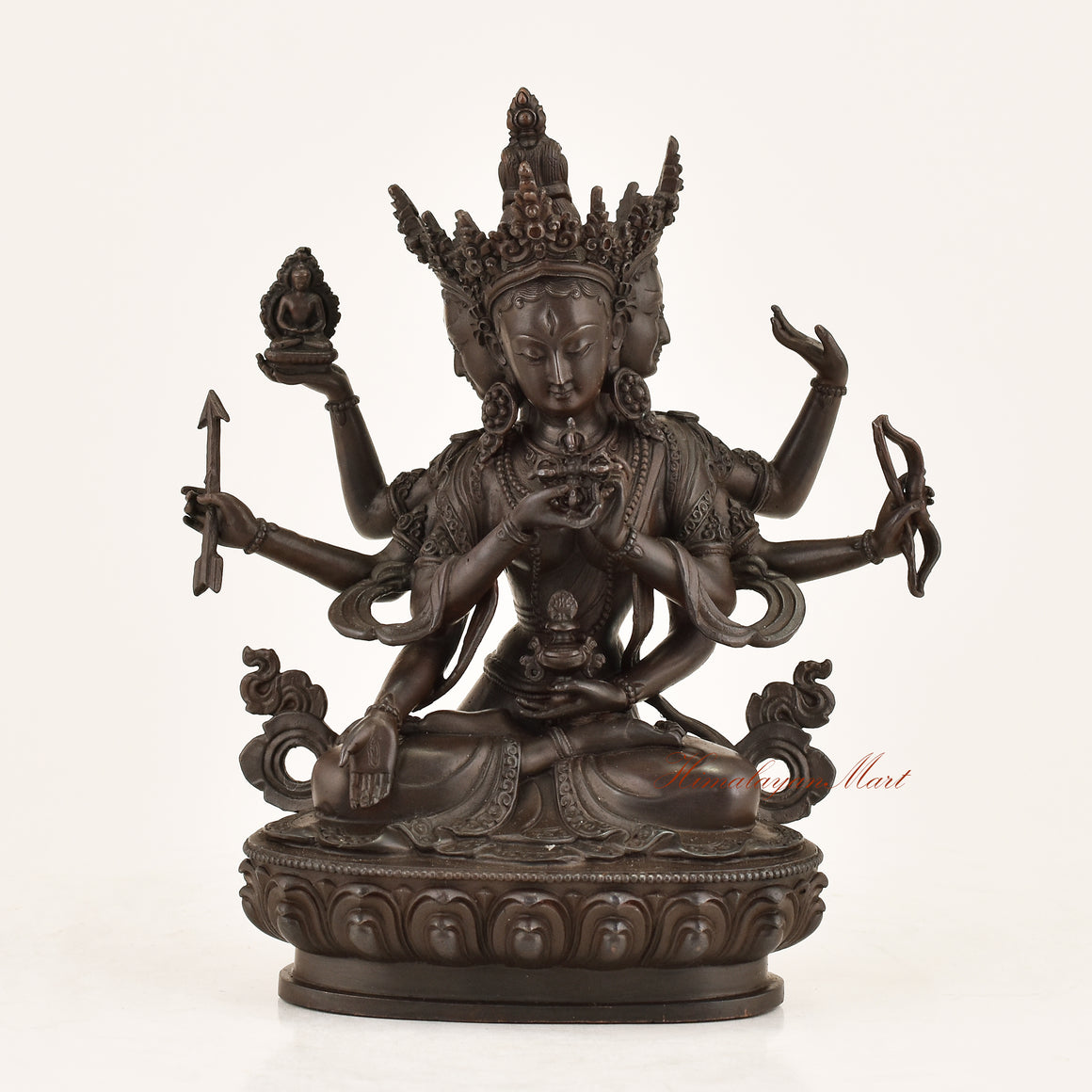 Ushnishavijaya Statue — handcrafted copper alloy sacred altar figure of Namgyalma, handmade by master artisans in Patan, Nepal